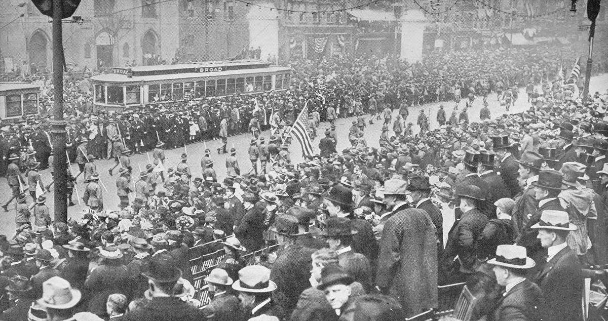 Boy Scouts in front of City Hall
New York Times 1916
