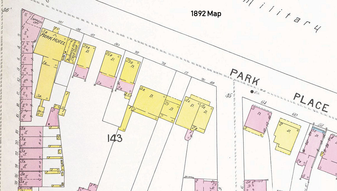 1892 Map
74 Park Place
