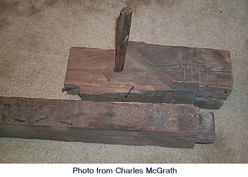 Beam from Lydia Lindsley's House
Photo from Charles McGrath

