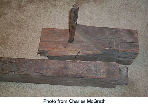 Beam from Lydia Lindsley's House
Photo from Charles McGrath
