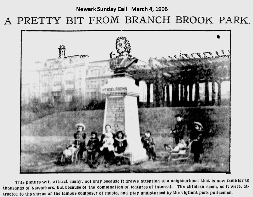 A Pretty Bit from Branch Brook Park
March 4, 1906
