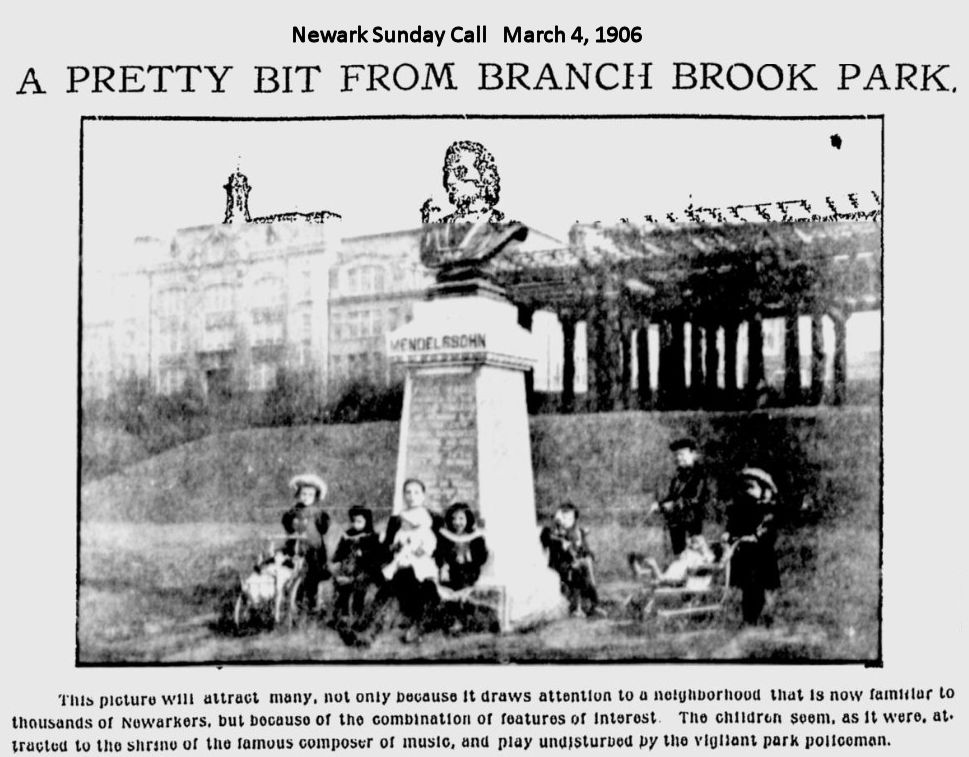 A Pretty Bit from Branch Brook Park
March 4, 1906
