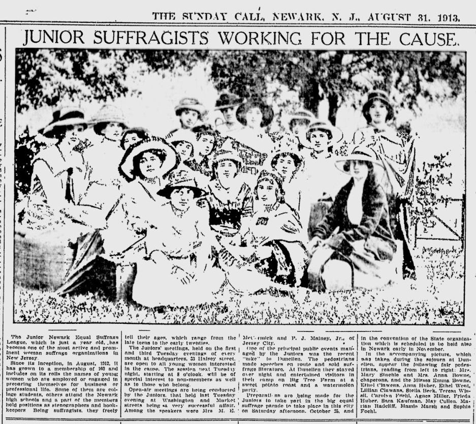 Junior Suffragists Working for the Cause
August 31, 1913
