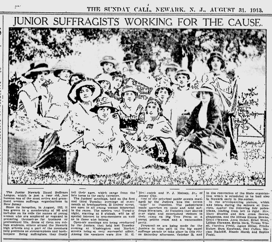 Junior Suffragists Working for the Cause
August 31, 1913
